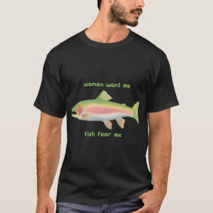 Frauen wollen mich, Fische fürchten mich Pixel Art T-Shirt