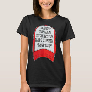 Frauen Wollte mir Fisch Angst Meme Fishing Design T-Shirt