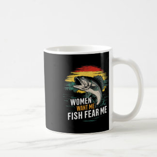 Frauen Wollte mir Fisch Angst mich Funny Fishing Kaffeetasse