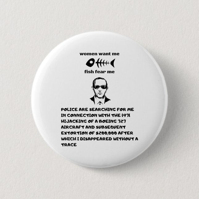 Frauen wollte mir Fische Angst db cooper Button (Vorderseite)