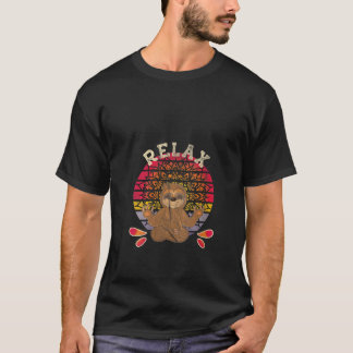 Frauen Yoga Relax Medi Sloth Dreamer Pajamas Xmas T-Shirt