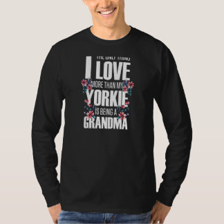Frauen Yorkshire Terrier Yorkie Grandma T-Shirt