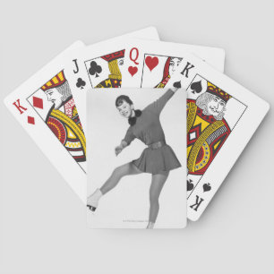 Frauen-Zahl Skaten Spielkarten
