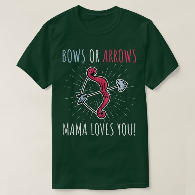 Frauen zeigen Pfeile oder Bögen Mama der B T-Shirt (Design vorne)