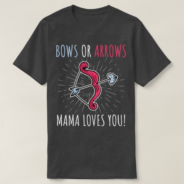 Frauen zeigen Pfeile oder Bögen Mama der B T-Shirt (Design vorne)