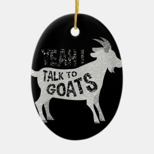 Frauen Ziegen Geschenke für Ziegenliebhaber Funny Keramik Ornament