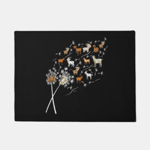 Frauen Ziegen Lustig Löwenzahn Wilde Blume Floral  Fußmatte