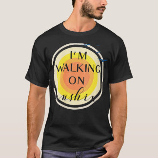 Frauen zu Fuß auf Sonnenschein Sommerurlaub VNec T-Shirt