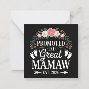 Frauen zu Great Mamaw befördert Mitteilungskarte