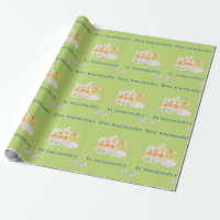 Frauen zum Umpackpapier von Mitbewohnern