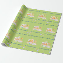 Frauen zum Umpackpapier von Mitbewohnern