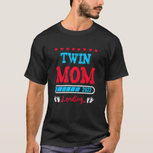 Frauen - zwei Mama-Zwillings-Mama als Schwangersch T-Shirt