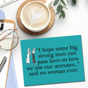 Frauenanteil in Frauen - Frauenanteil Postkarte