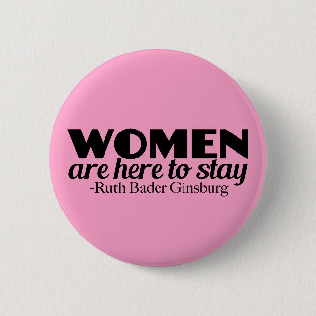 Frauenartikel von Ruth Bader Ginsburg Button (Vorderseite)