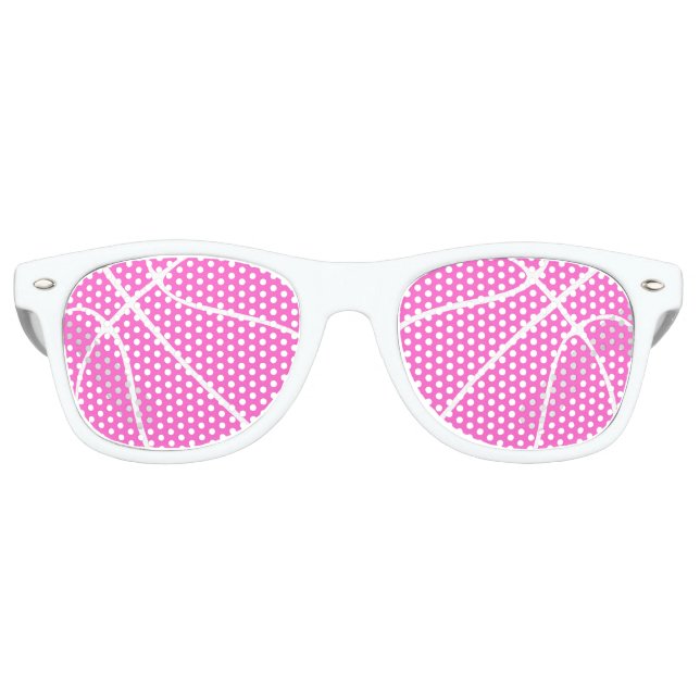 Frauenbasketball Pink Out Party Shades Sonnenbrille (Vorderseite)