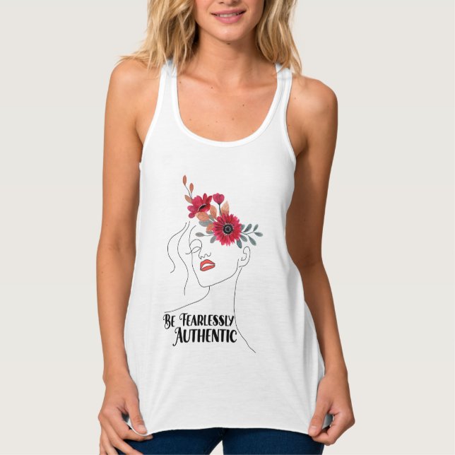 Frauenbella+Leinwand-Racerback-Tank Tank Top (Vorderseite)