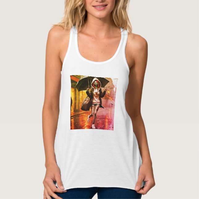 Frauenbella+Leinwand-Racerback-Tank Tank Top (Vorderseite)