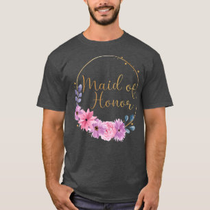 Frauenbräune, um die blaue Blume der Nacht zu verk T-Shirt