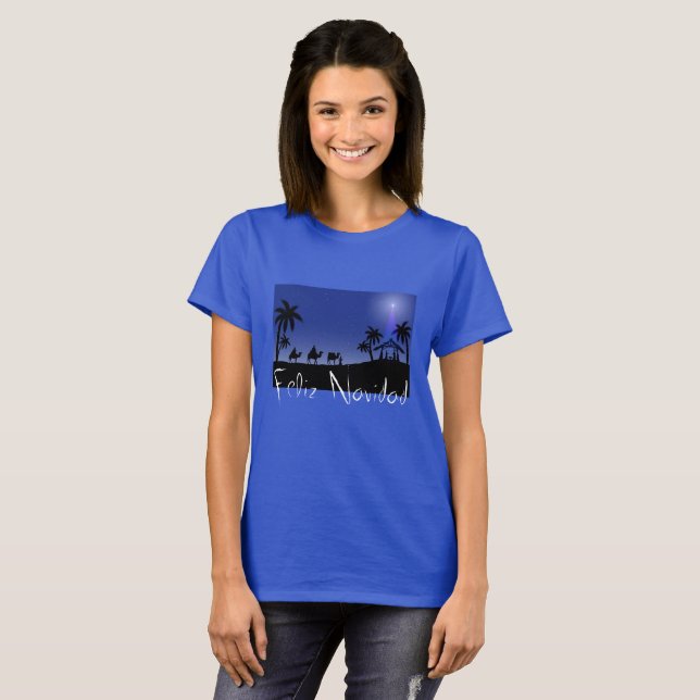Frauenfaliz Navidad Top-Manager Wise men Szene T-Shirt (Vorne ganz)
