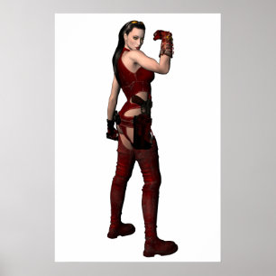 Frauenfantasy in RED Poster