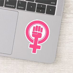 Frauenfaust-Resist-Symbol Aufkleber