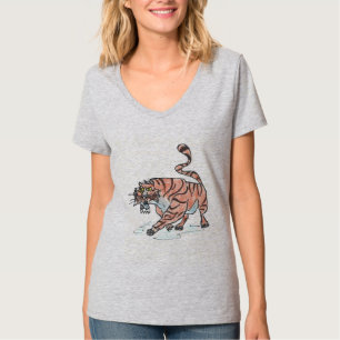 FRAUENFOOTBALL-T - SHIRT - FIERCE TIGER