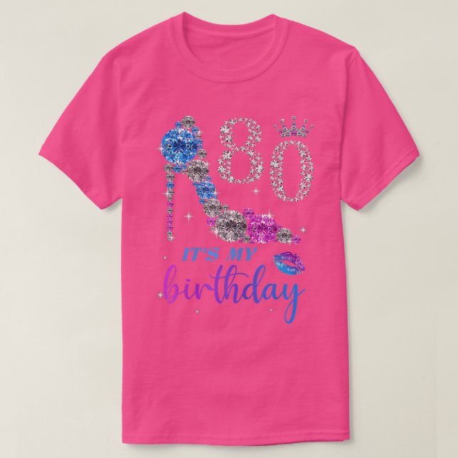 Frauenfreundlichkeit ist mein 80. Lila Schuhkronen T-Shirt (Design vorne)