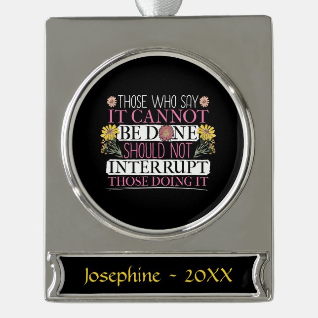 Frauenführer Banner-Ornament Silber (Vorderseite)