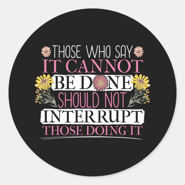 Frauenführer Runder Aufkleber (Vorderseite)