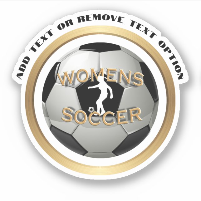 Frauenfußball Aufkleber (Vorderseite)