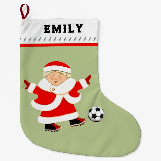 Frauenfußball Großer Weihnachtsstrumpf (Vorderseite)