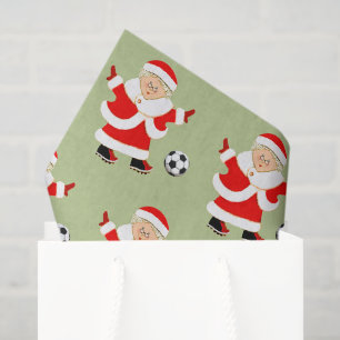 Frauenfußball-Weihnachtsfeiertag Seidenpapier