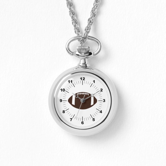 Frauenfußball Wraparound Silver Watch Armbanduhr (Vorderseite)