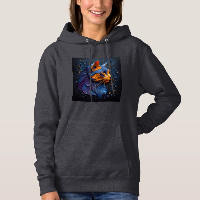 Frauengedecktes Sweatshirt, Artwork 11 Hoodie (Vorderseite)
