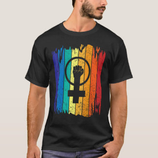 Frauengerechtigkeit Frauenrechte Feministin Vintag T-Shirt
