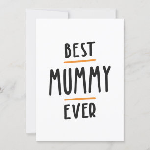 Frauengeschenk für die beste Mutter je Muttertag Einladung