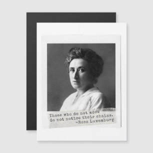 Frauengeschichte: Rosa Luxemburg Zitat zur Freihei Magnetkarte