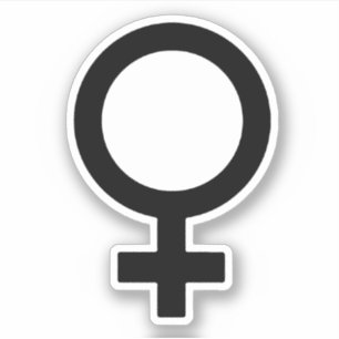 Frauengeschlechtersymbol Aufkleber