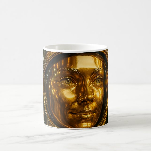 Frauengesicht Or 3d Kaffeetasse (Mittel)
