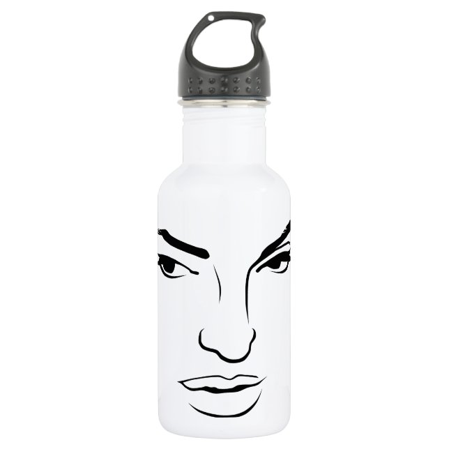 Frauengesicht Trinkflasche (Vorderseite)
