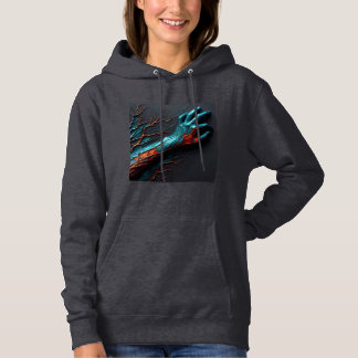 Frauengezogenes Sweatshirt Artwork 19