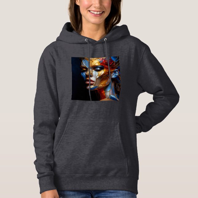 Frauengezogenes Sweatshirt Artwork 26 (Vorderseite)
