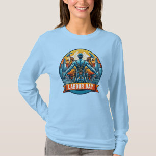 Frauengrundsatz für den langen Arbeitstag T-Shirt