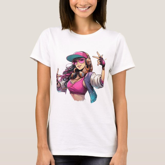 Frauenhemd, das Eleganz und Kühnheit verbindet T-Shirt (Vorderseite)