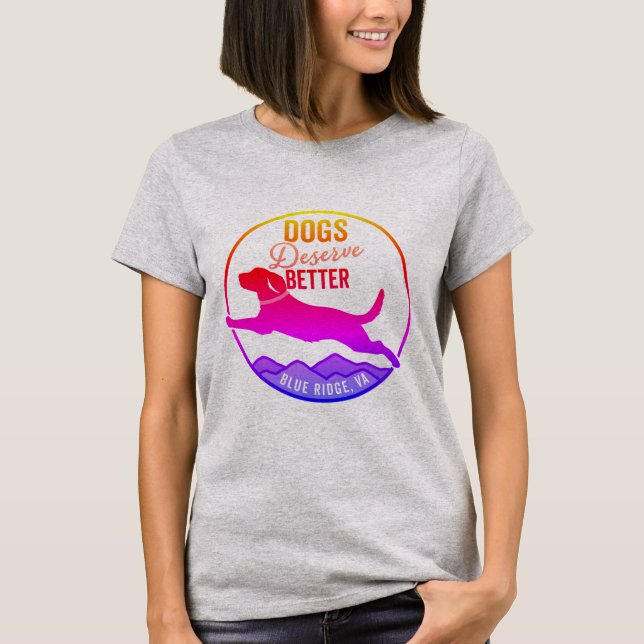 Frauenhemd - Regenbogenlogo T-Shirt (Vorderseite)