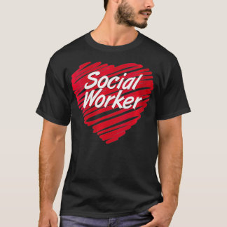 Frauenherz für Psychologin School T-Shirt