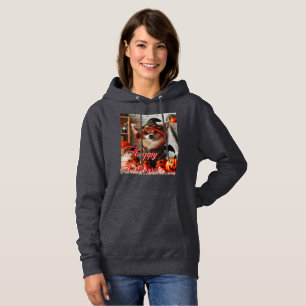 Frauenhund Halloween Hoodie