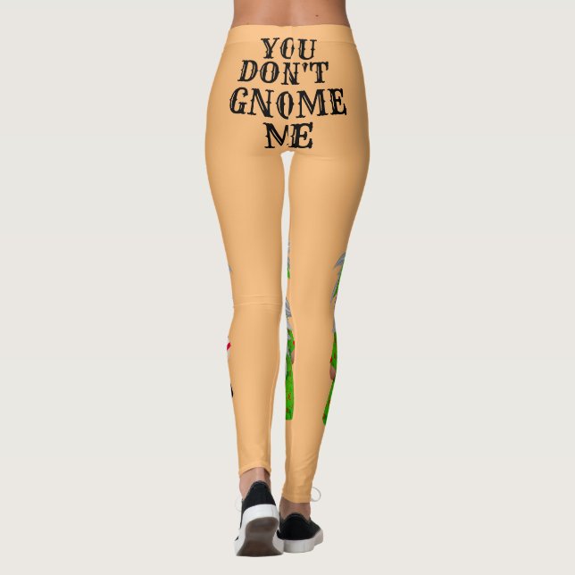 Frauenjubiläum Weihnachten, DASS DU MICH NICHT BEG Leggings (Rückseite)