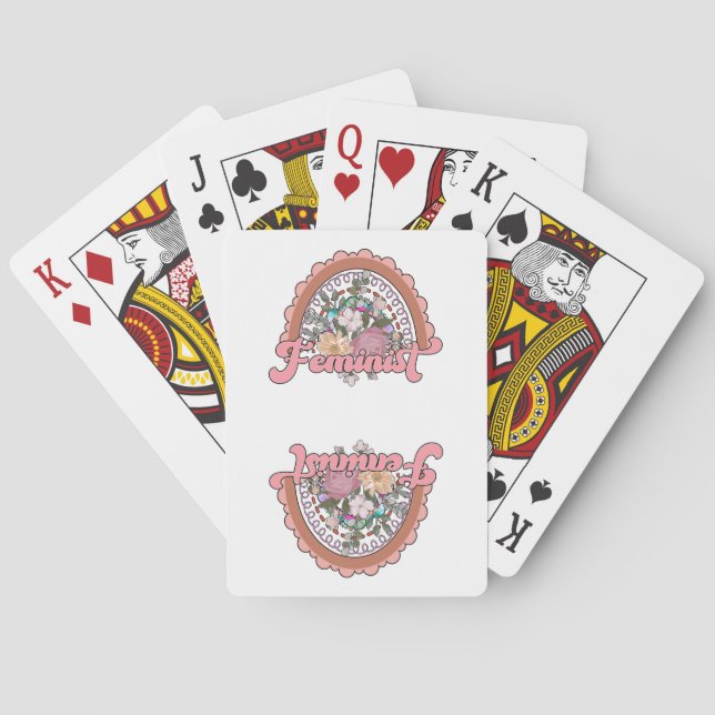Frauenkarte Spielkarten (Rückseite)