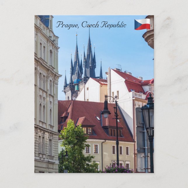 Frauenkirche vor Tyn in Prag Postkarte (Vorderseite)